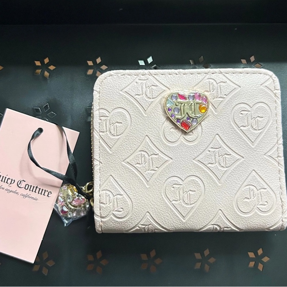 Juicy Couture Wallet with Heart Embellishment